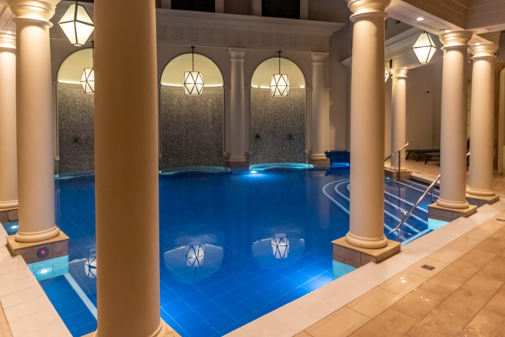 The main thermal pool at the Gainsborough Hotel