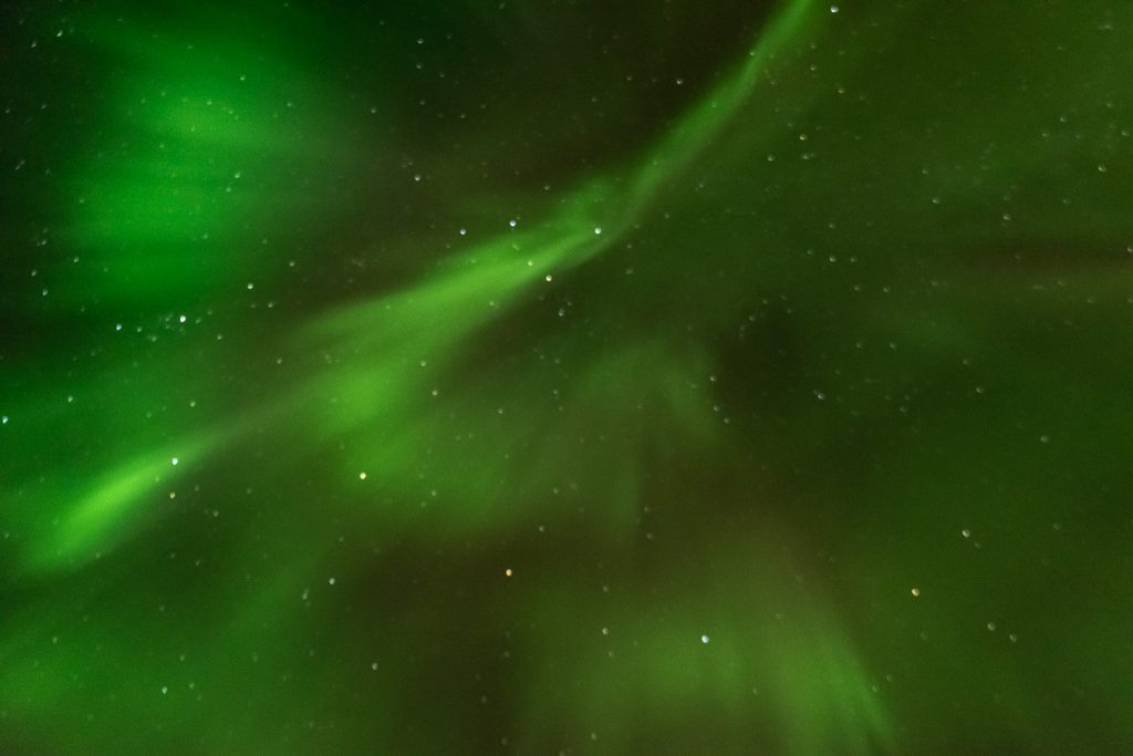 Northern lights looking like angel's wings