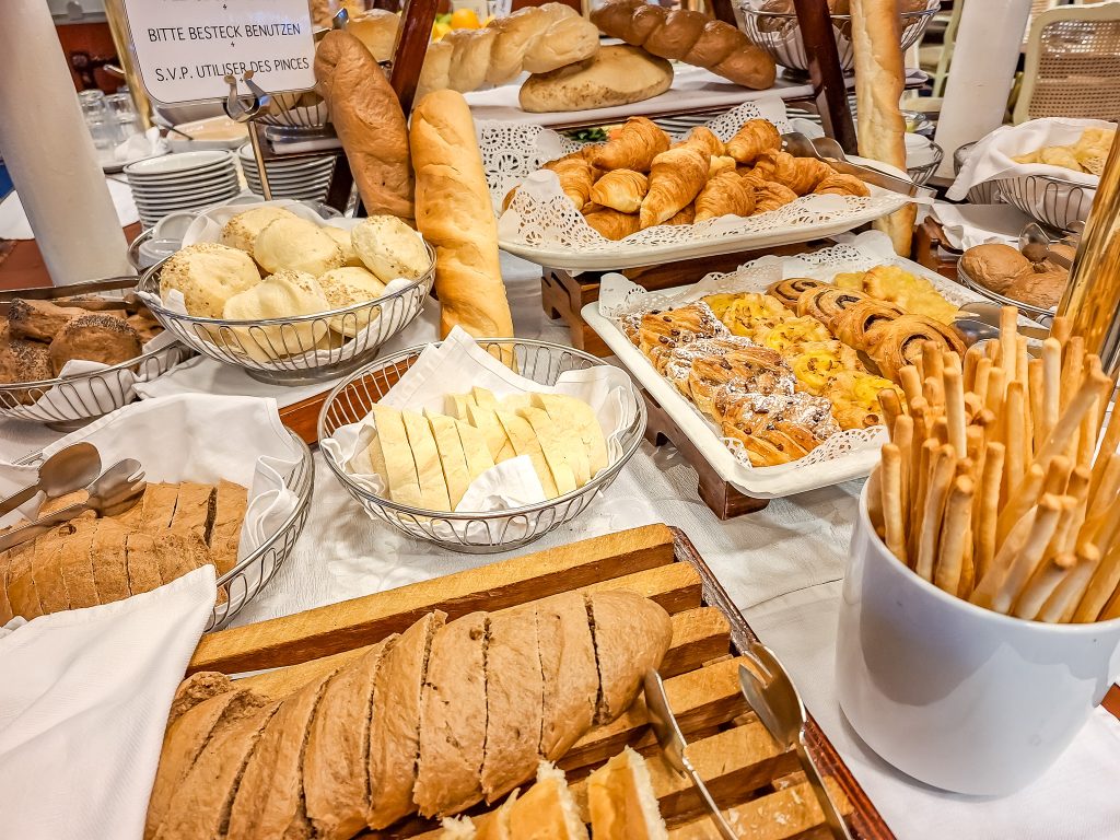 Loved the bread and pastry choices at breakfast