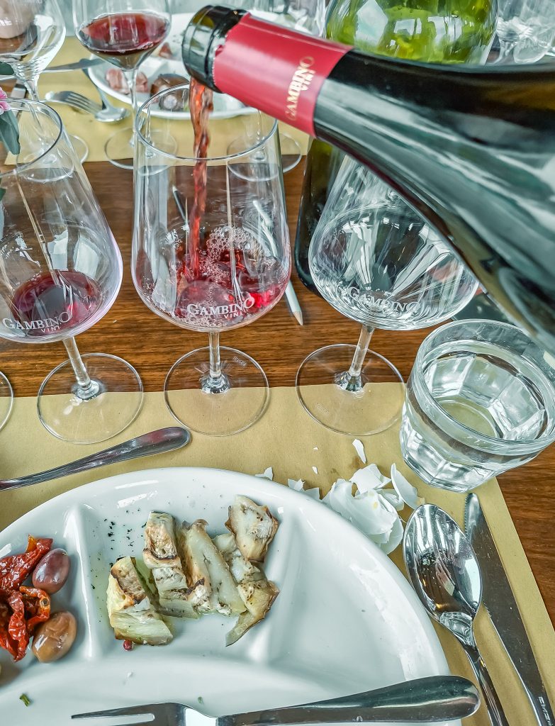 Wine tasting at Gambino Estate near Taormina
