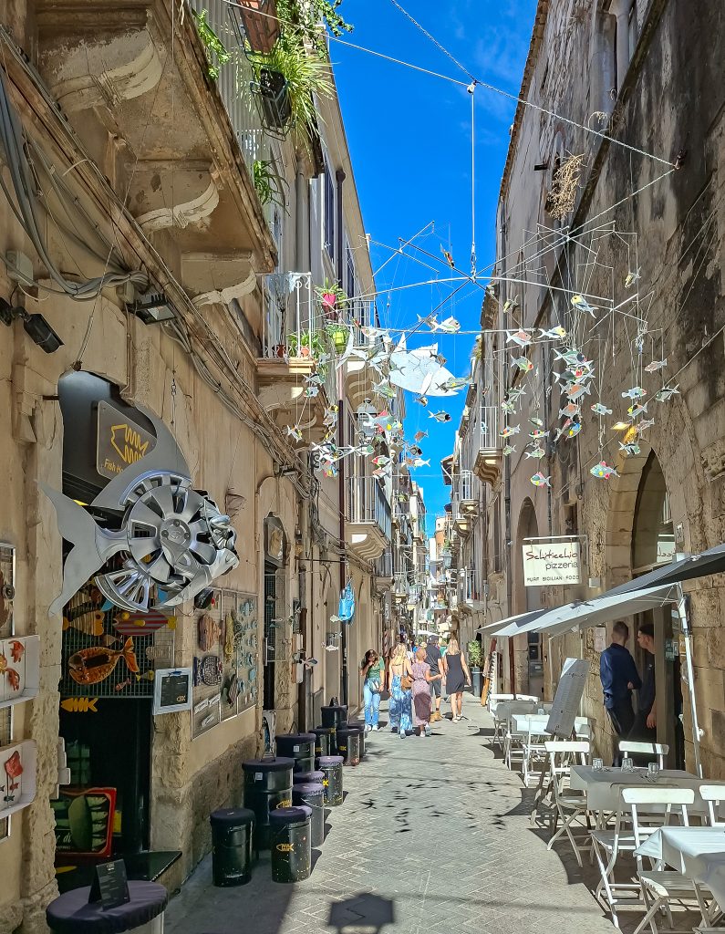 One of the atmospheric lanes in Ortygia
