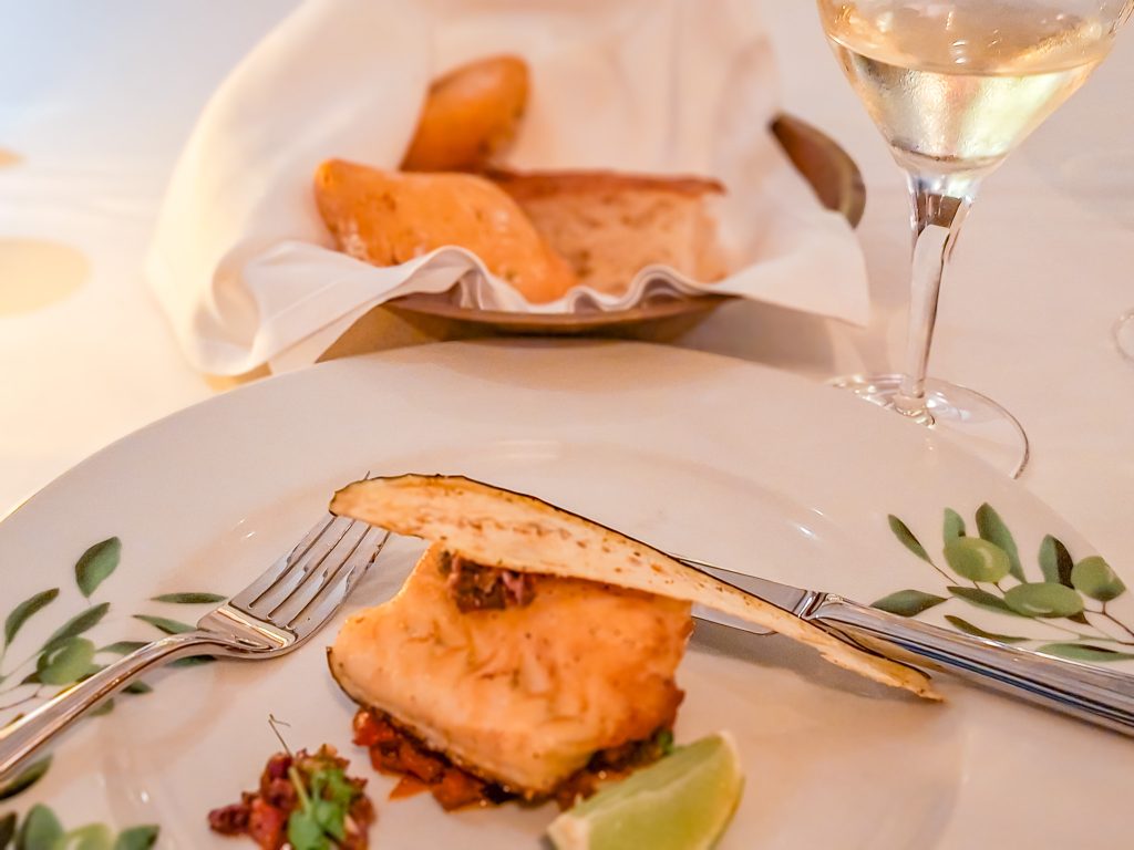 Sea bass main dish