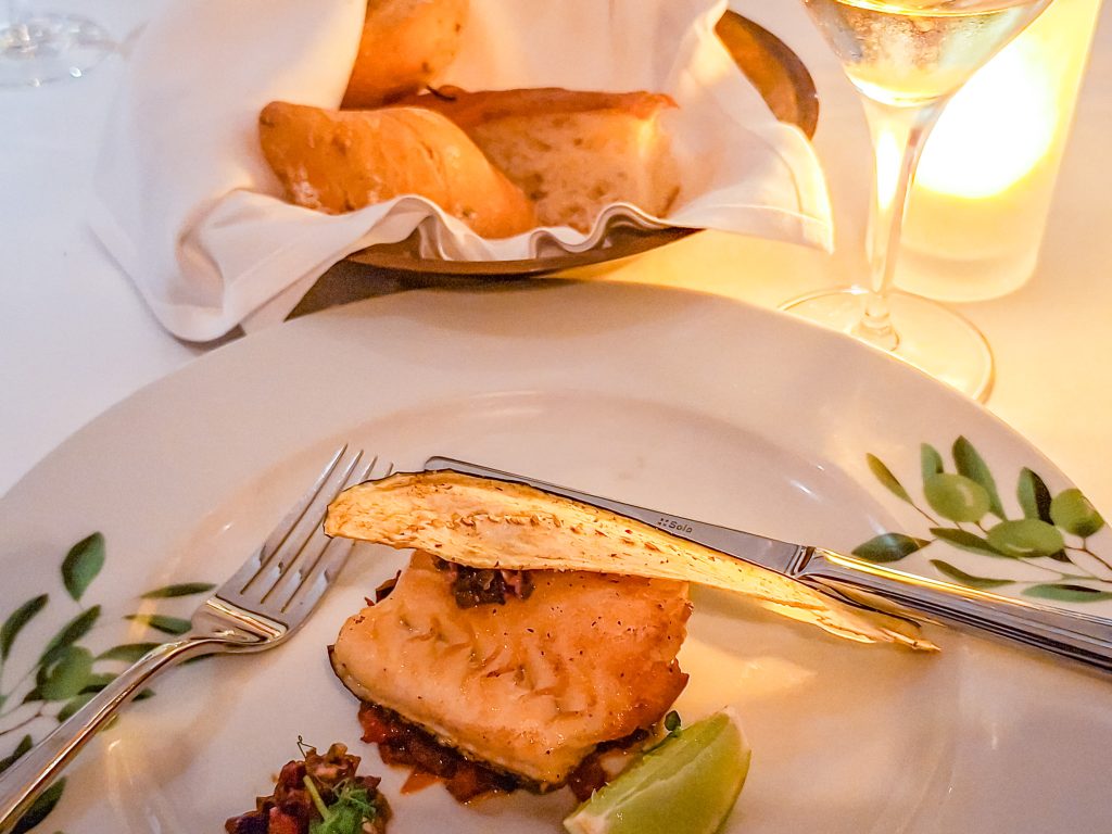 Sea bass main course