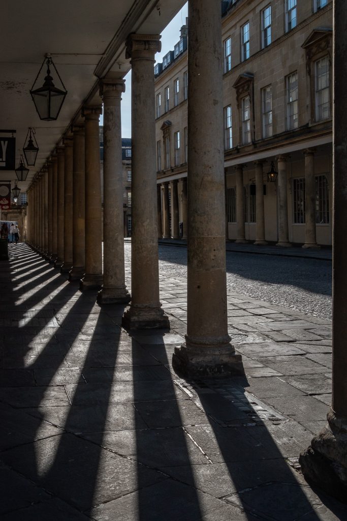 Colonnades along Bath Street