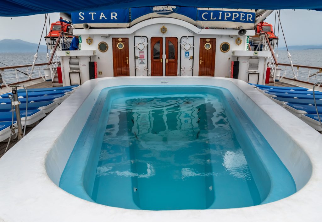 Aft pool on the Star Clipper