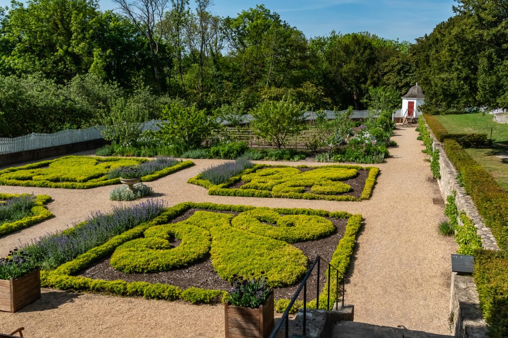The gardens around the American Museum in Bath