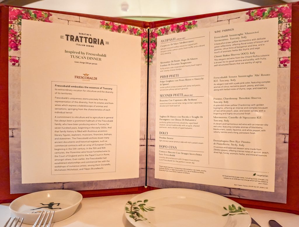 Frescobaldi Tuscan Dinner