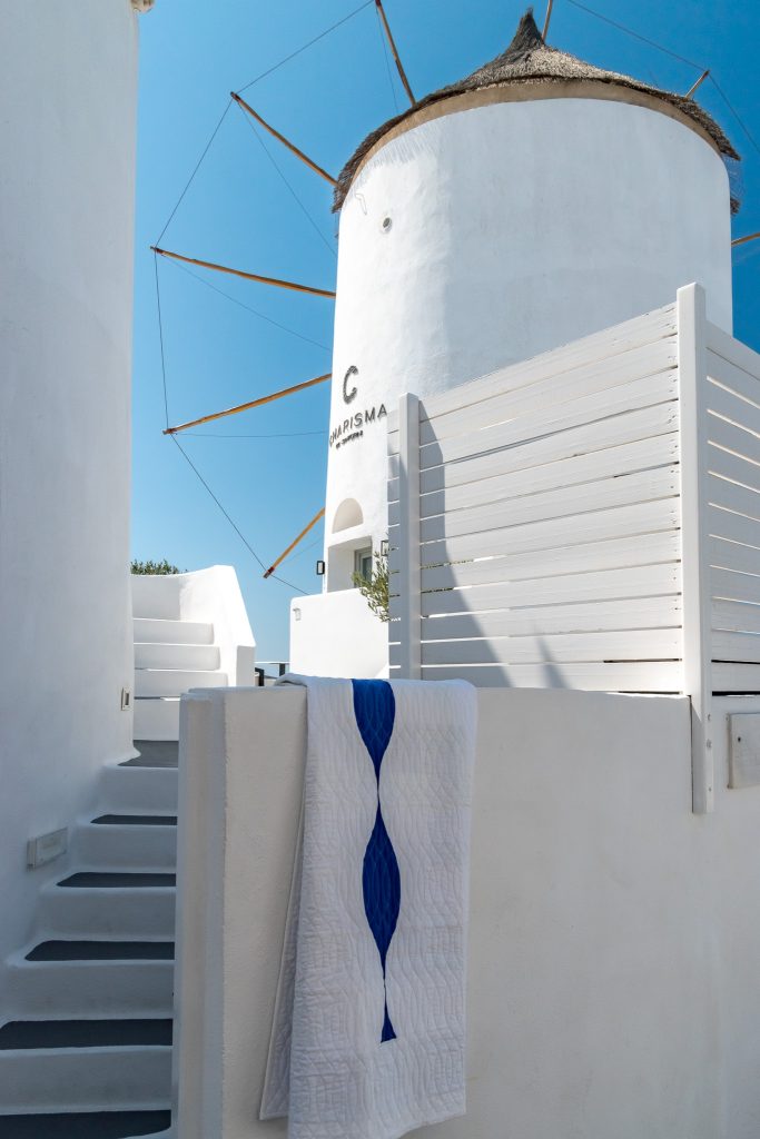 "Greek Key" quilt back