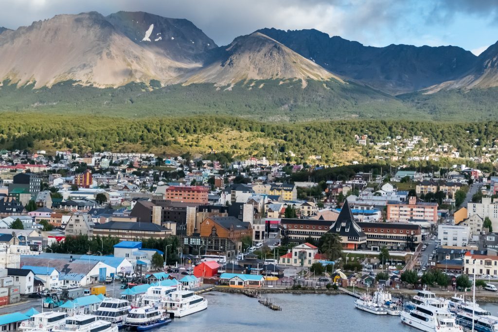 View of Ushuaia, Argentina from my ship