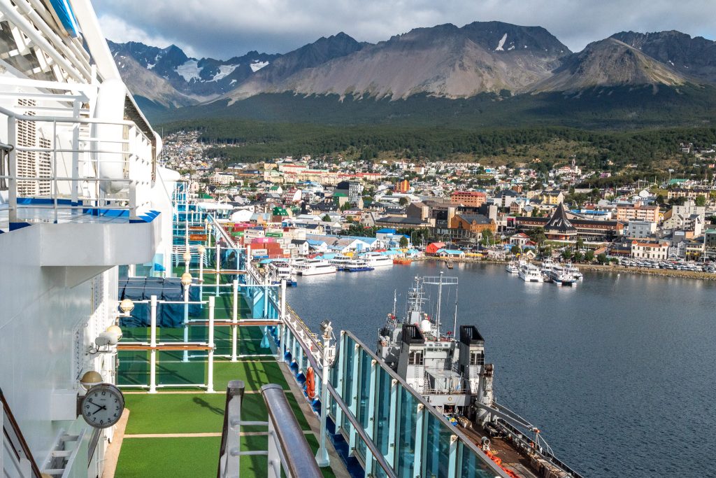 View of Ushuaia from the ship