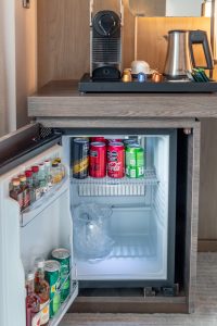 Minifridge in my cabin on the L'Austral