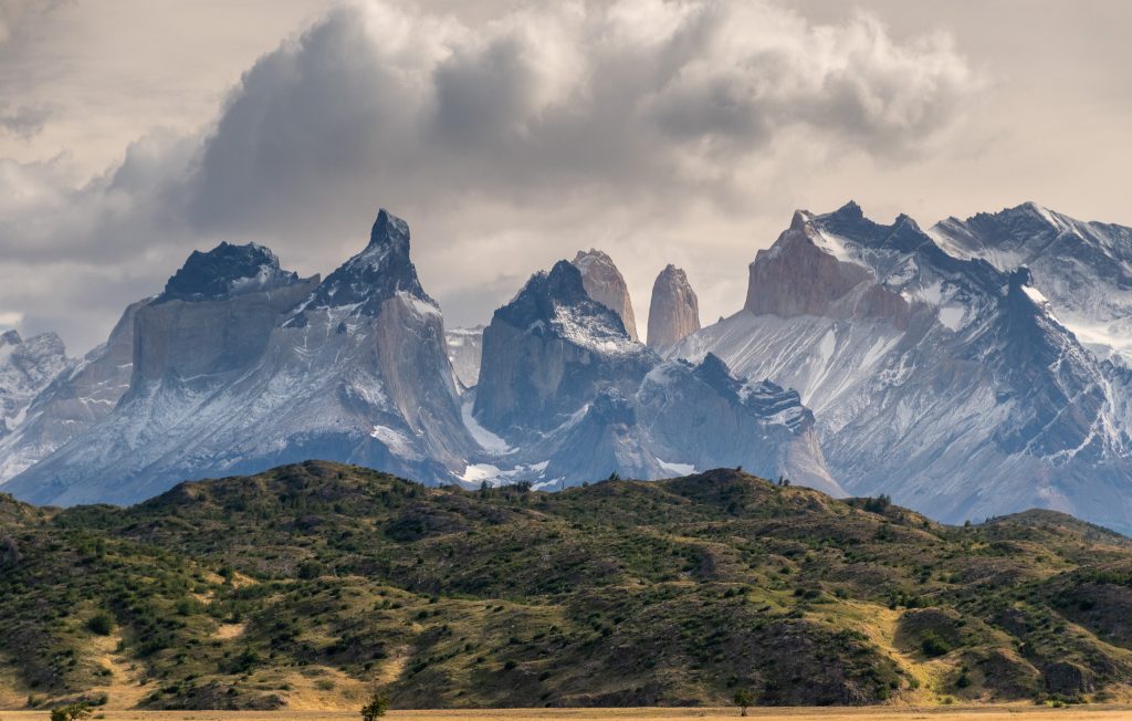Some of the jagged peaks in Torres del Paine National Park