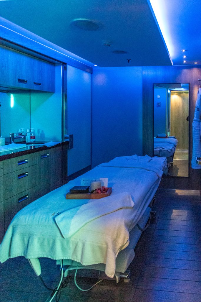 One of the spa treatment rooms