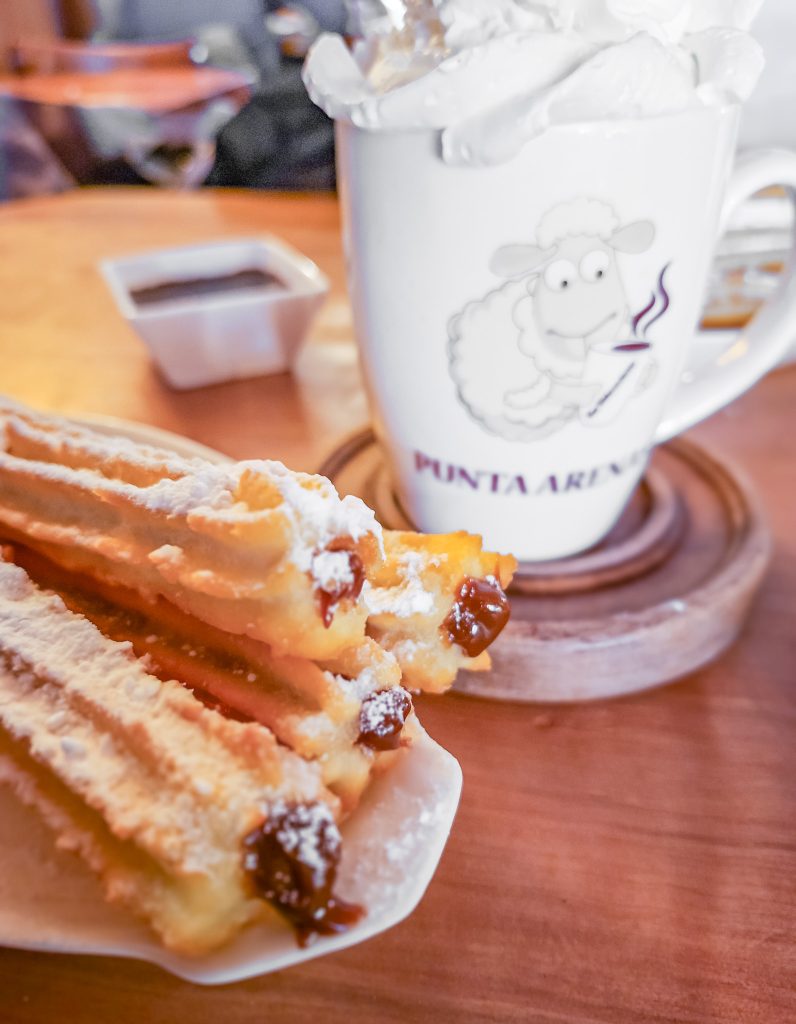 Churros and hot chocolate