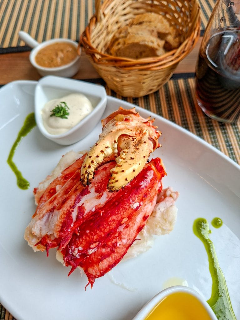 King crab lunch at Santolla in Puerto Natales