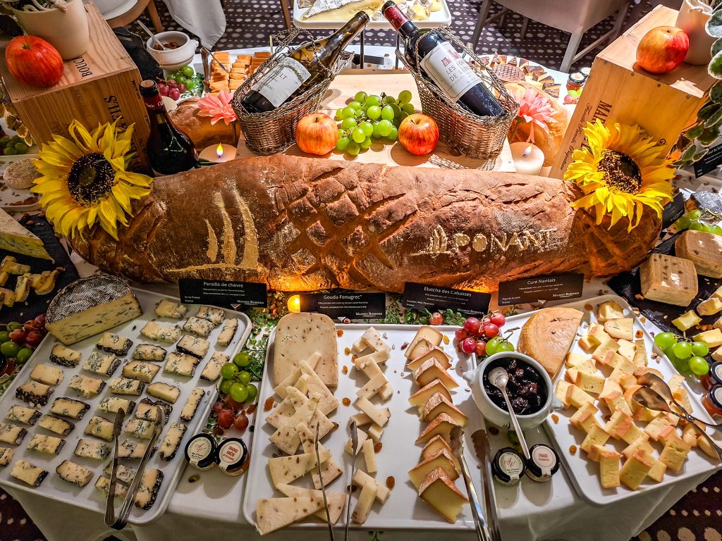 Cheese buffet on the L'Austral