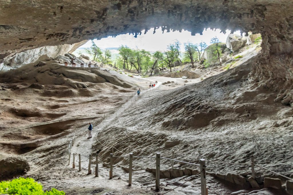 Inside the Milodon Cave