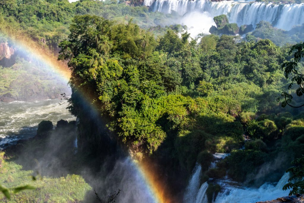 View from the upper trail at Iguazu Falls