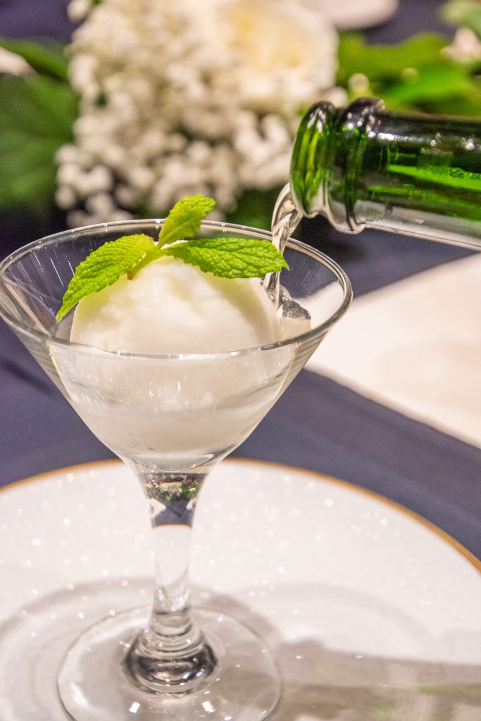 Lemon Sorbet and Champagne