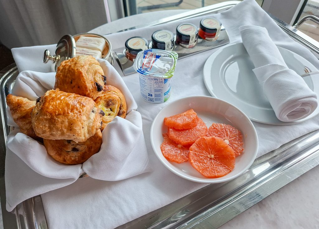 My room service breakfast