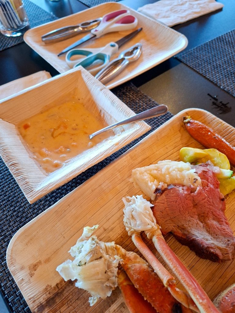 My king crab lunch