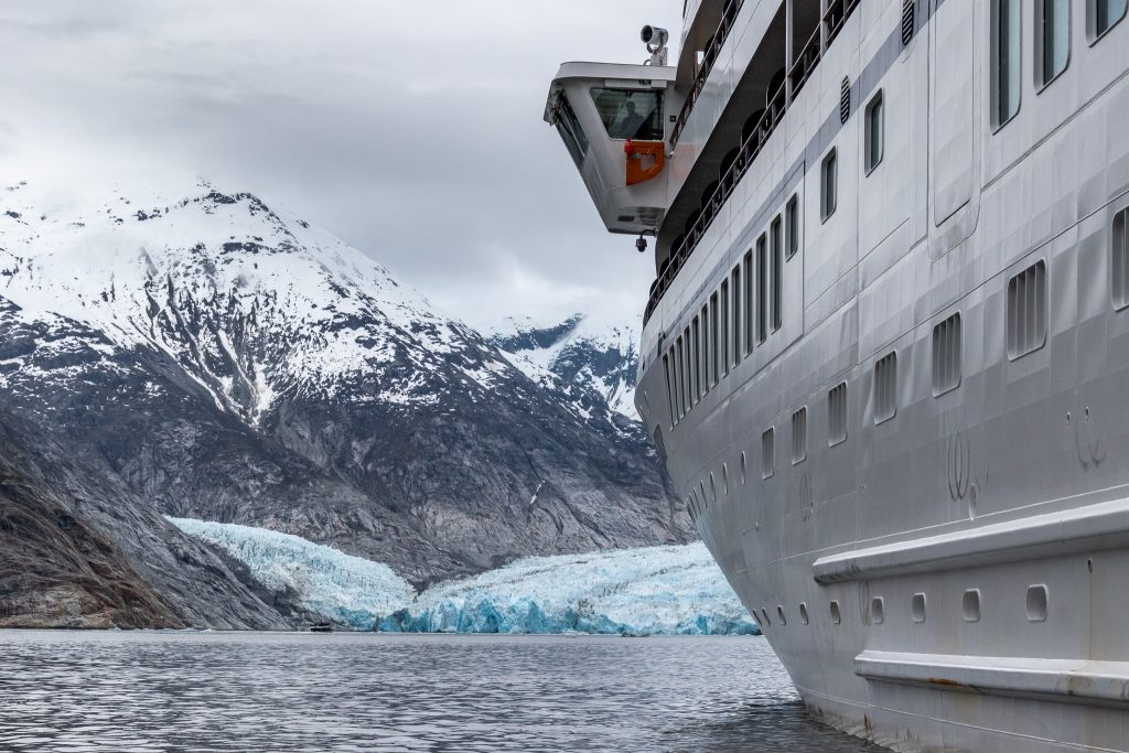 The Star Seeker within view of the Dawes Glacier