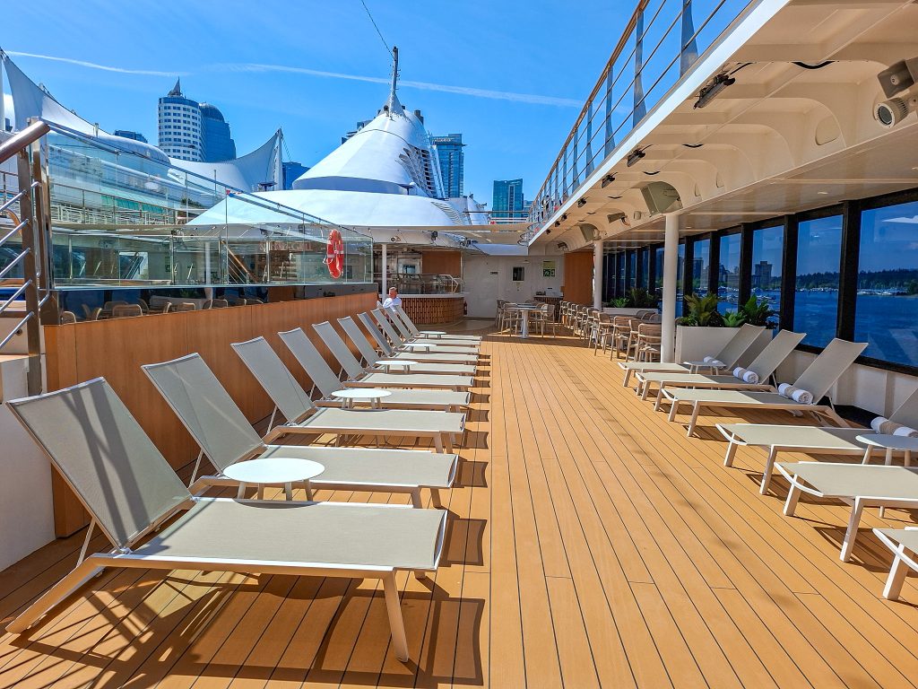 Plenty of sun loungers around the pool