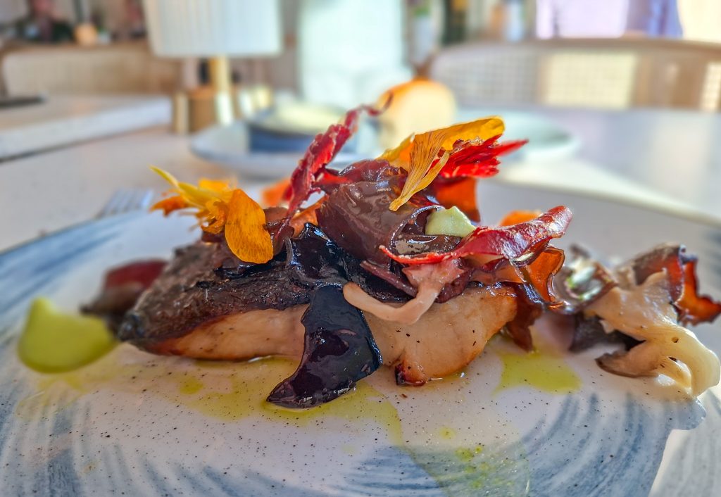 Miso black cod main dish