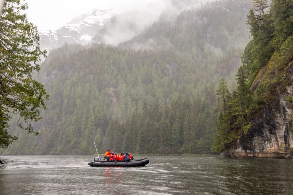 Touring Misty Fjords by Zodiac