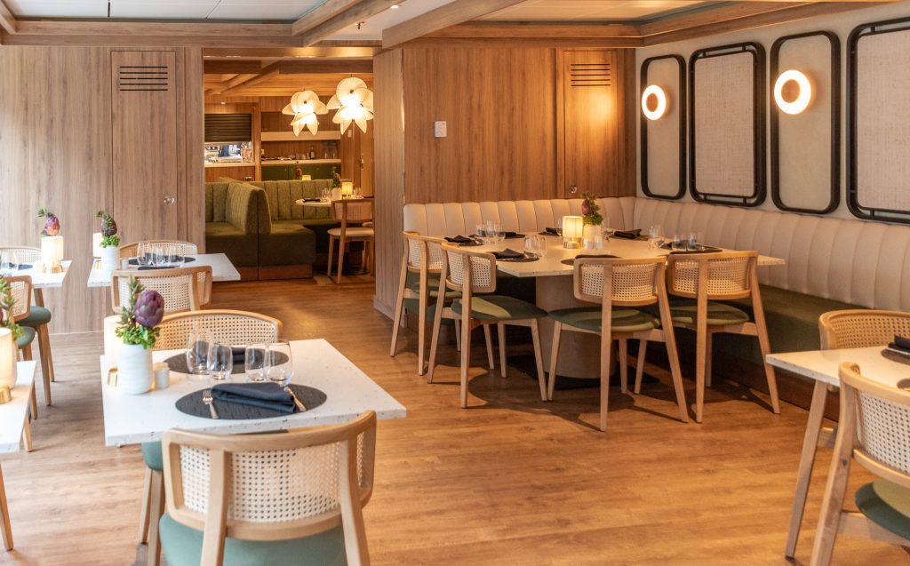 Basil and Bamboo restaurant on the Star Seeker