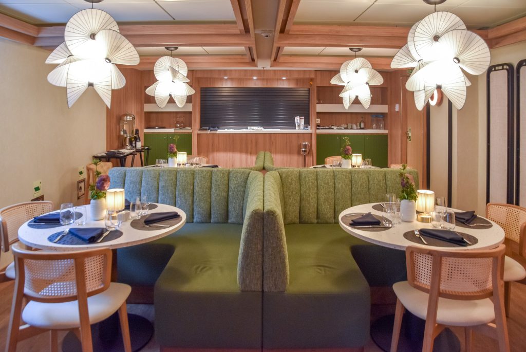 Basil and Bamboo restaurant on the Star Seeker