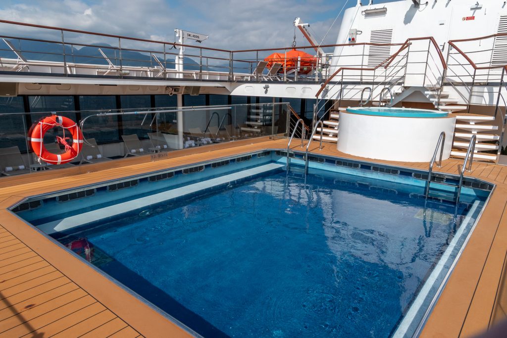 Another view of the pool and whirlpool