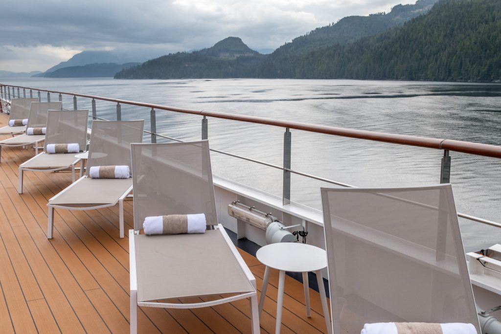 Loungers on deck 8