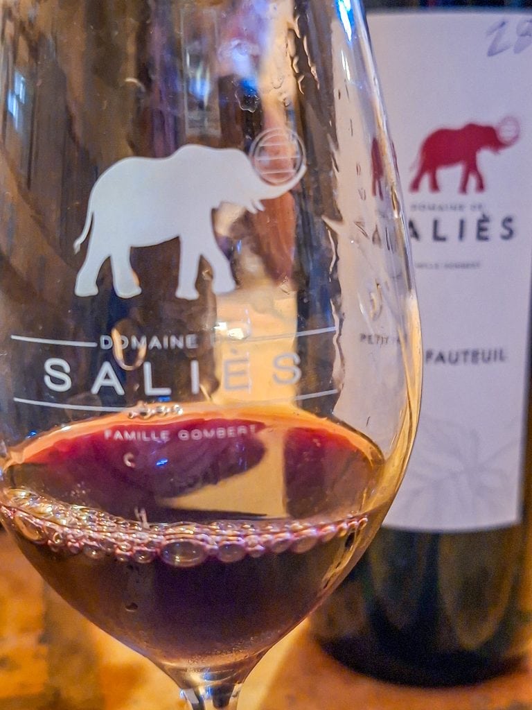 Wine tasting at Salies winery