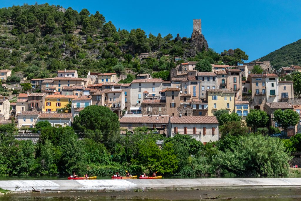 Kayakers on the Orb Rover at Roquebrune