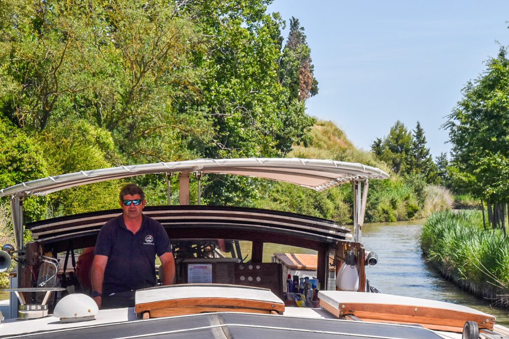 Captain PY pilots us along the Canal du Midi