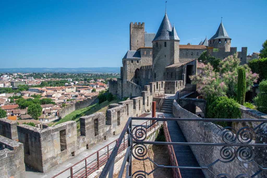 View of the castle and the lower city