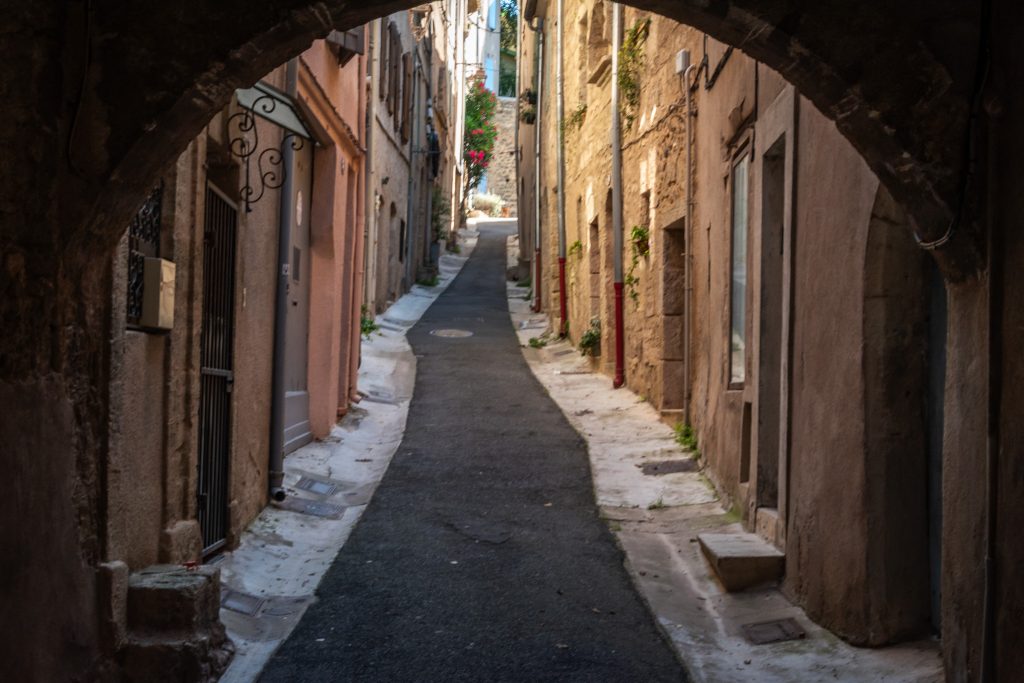 One of the lanes in the old Jewish quarter in Pezenas