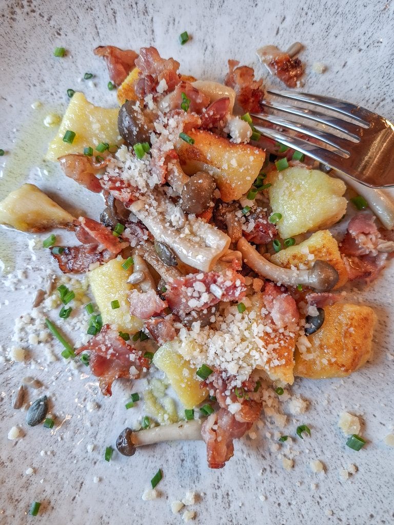 Gnocchi with mushrooms