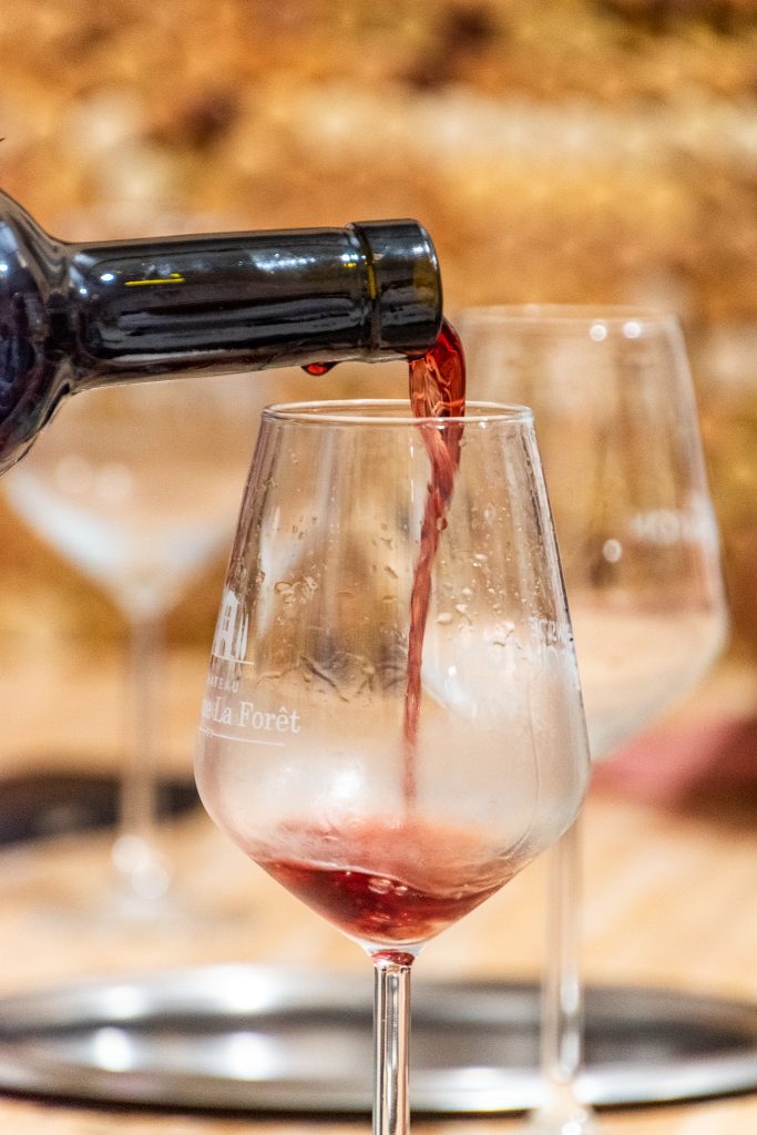 Tasting the finished wine