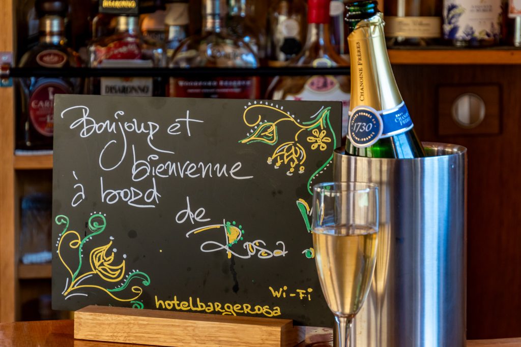 A lovely champagne welcome