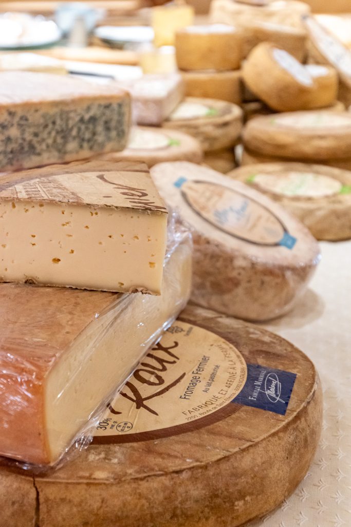 A few of the cheeses made at the farm