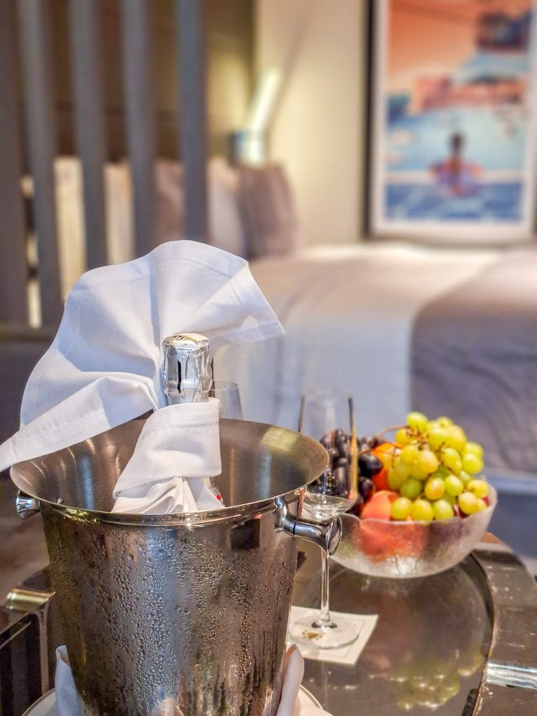 Welcome gifts in my Yacht Club suite
