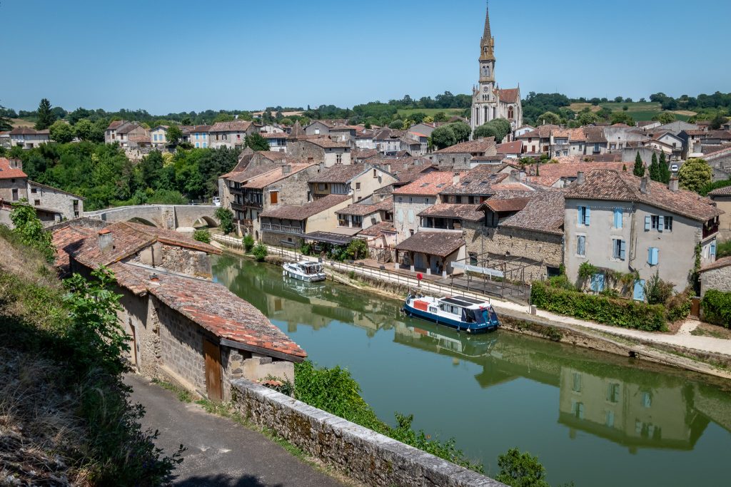 Looking down on historic Nerac