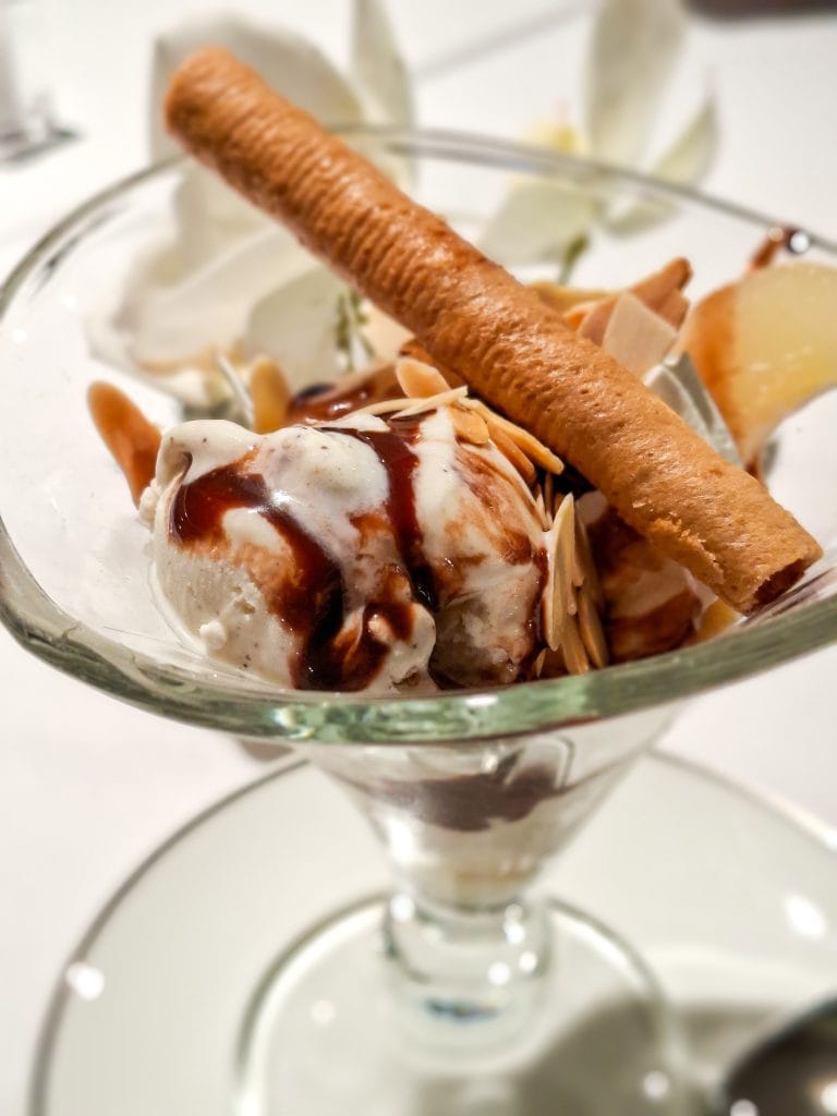 Poire Belle Helene for dessrt