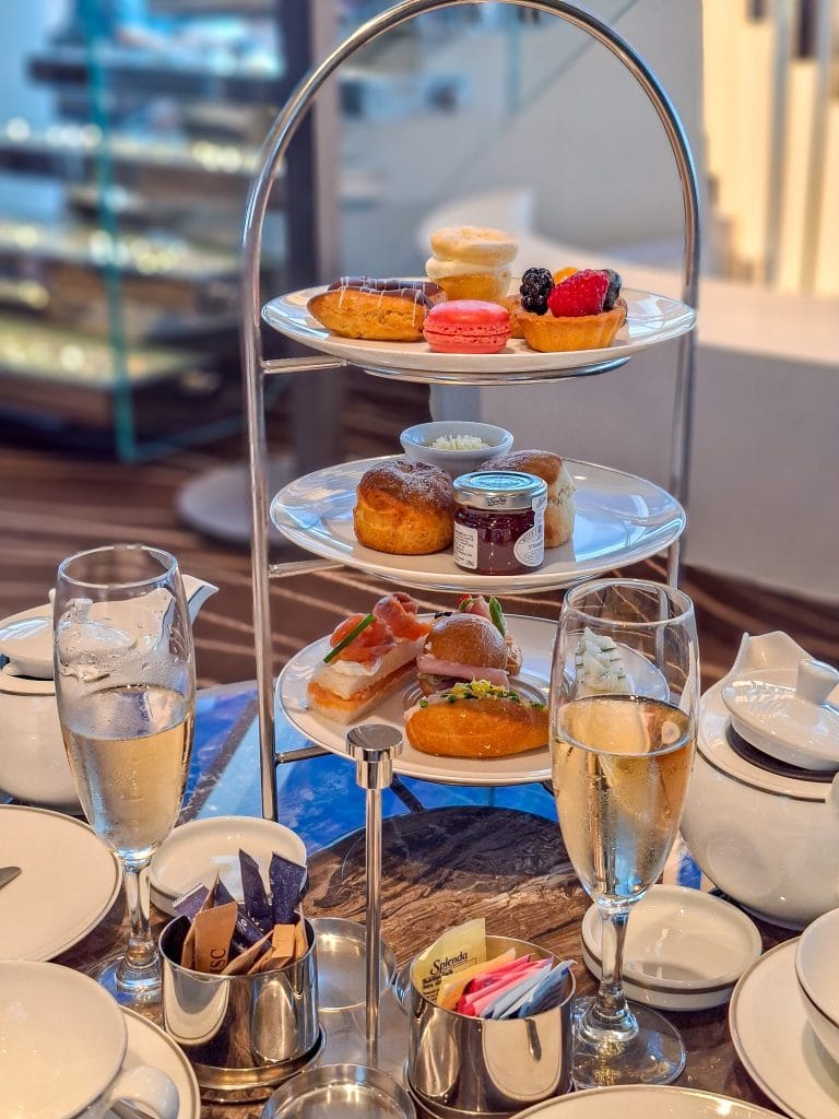 Afternoon tea in the Top Sail Lounge