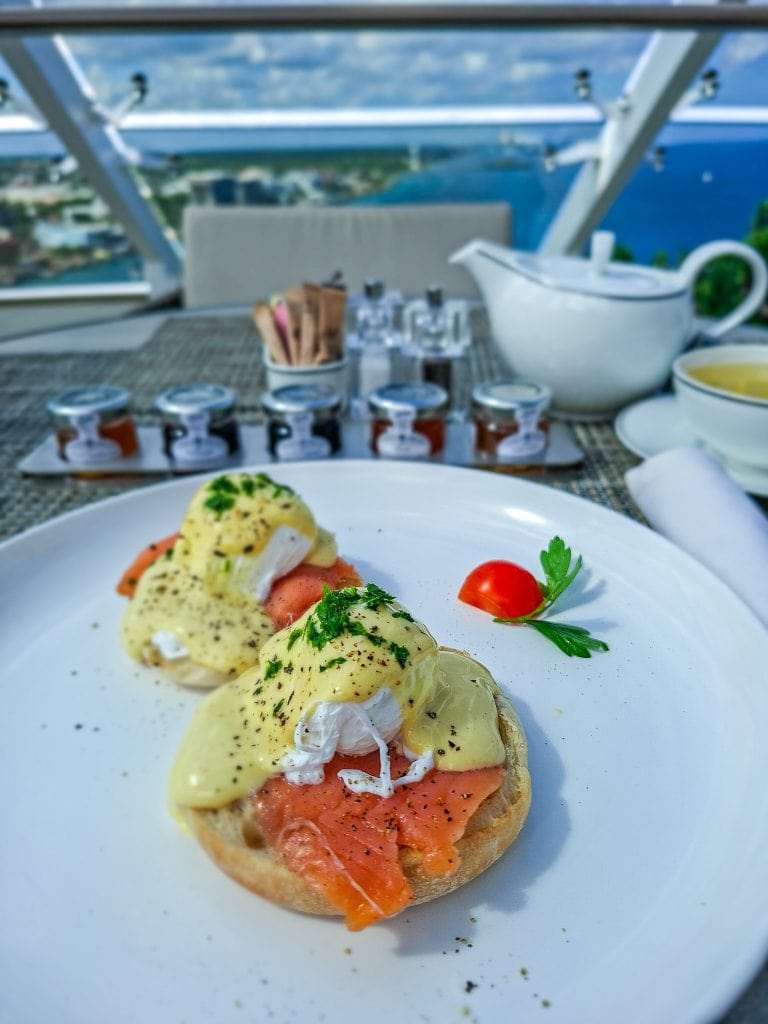 Eggs Benedict at the Yacht Club Grill