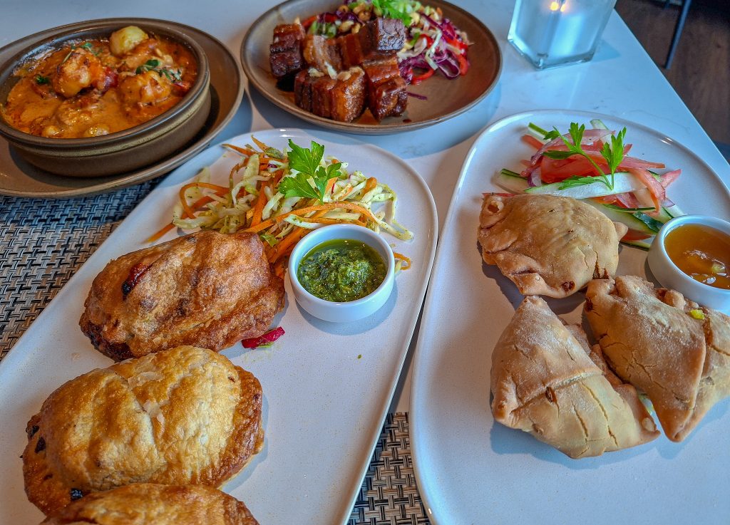 A selection of appetizers at La Brasserie