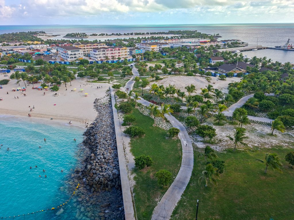 Arriving at MSC Ocean Cay